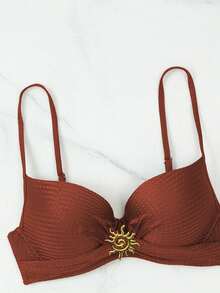 RWX VEST Adult Bikini With Exclusive Detail And Sophisticated Design 2025 XX71 - 摩卡棕 - 查看 3