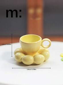 1 Peça Xícara de Café/Chá em Formato de Nuvem para Casa de Bonecas, Adequada para Acessórios de Casa de Bonecas 1:6 e 1:12, Brinquedos de Comida em Miniatura, Adereços de Fotografia, Conjunto de Xícaras Elegantes para Casa de Bonecas (Opções de Tamanho P/M/G), Cria uma Atmosfera Aconchegante! - Multicolorido - Visão 14