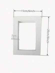 10 Piece Wooden Frame Liner, 6-Inch, 7-Inch, 8-Inch White Wooden Frame Liner For Photo Wall Display, Rectangular Gray White Lined Cardboard, Art Display Frame, Frame Cardboard - Multicolor - View 13