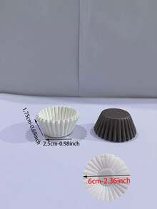 100/200/500/1000 chiếc Giấy lót bánh cupcake mini màu trắng tinh/màu cà phê, cốc giấy cupcake sô cô la 0,98 inch, cốc nướng bánh muffin, khay bánh tiệc, khuôn bánh, dụng cụ trang trí, đồ trang trí bánh cupcake, đồ dùng làm bánh, đồ dùng làm bánh ngày lễ - Nhiều màu - Xem 4