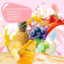 Gummy Glow Astronaut Wax Candy, 4 Boxes 4 Fruity Flavors In Oodles WaxCandy Drinks Filled With Flavored Syrups Green Apple Blueberry Strawberry Pineapple Holiday Gift Bonbon Sweet Snack New Year Gifts - 4個盒子 - 查看 3
