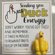 1 pieza Mini tarjeta de pato regalo decoración de Navidad y Halloween, bolsa de regalo hecha a mano para seres queridos y amigos - Multicolor - Ver 10