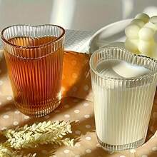 1个心形玻璃杯，6.76盎司，锤纹条纹设计，多用途，仅限手洗，适合盛装咖啡、鸡尾酒，适用于客厅、卧室、餐桌、情人节约会、葡萄酒，也可作为厨房和餐厅使用的爱心主题水杯。 - 彩色 - 查看 2