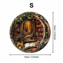 1PC Tree House Library Wooden Asymmetric Puzzle, Animal-Shaped 2D Jigsaw Toy For Kids And Adults. Educational Game, Great Gift For Party, Holiday, Christmas And Birthday. Unique Magical Desktop Decor & Creative Wooden Puzzle Present - Multicolor - View 11