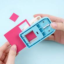 1" X 0.8" Rectangle Stamp Punch, Lever-Style Craft Punch For Paper Arts, Scrapbooking, DIY Card Making And More - Multicolor - View 4