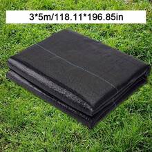 1片重型黑色控制布 - PE园林景观布，适用于花园、草坪和农场，防紫外线、防水、透气，花园控制 | 景观布 | 防水布