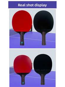 1pc Century Dawn 5-Star Table Tennis Racket, Professional Training & Competition Grade, High Elasticity , 7-Ply Solid Wood Blade, Comes With Case, Single Racket Set, Carbon Fiber Blade, Gym & Club Sports Equipment - Multicolor - View 12