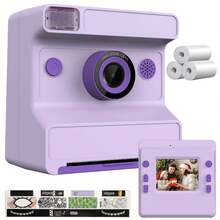 儿童1080P即时打印相机，具备即时打印功能，儿童数码相机，圣诞节和生日礼物，包含打印纸，适合6-12岁男孩女孩，生日礼物，便携式玩具相机 - 开学礼物 - CA01 - 查看 13