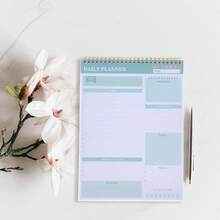 SOLUSTRE Planificador Diario Espiral Sin Fecha Cuaderno de Tareas y Notas con Cubierta PVC Resistente para Oficina y Casa - 1 - Ver 4