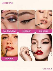 Disposable Lip Applicator - Lint-Free Lip Brush, Lipstick & Lip Gloss Applicator, Makeup Tools Set, 20/60/50/100/150/200/300/450 Pcs - Multicolor - View 2