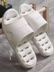 Hollow Bathroom Slippers, Non-Slip Shower Sandals For Men And Women, EVA Soft Bottom Versatile Indoor Home Couple Slippers