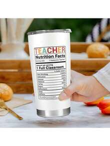 Teacher Appreciation Gifts, 20 OZ Tumbler Coffee Mug Car Cup With Lid And Straw, Stainless Steel Insulated Mug, Teacher Gift, Back To School, Birthday Gift - Thank You Gift For Teachers Women - Teacher 06 - View 3