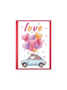 1PC Heart Pattern Valentine's Day Card, Five Style Exquisite Pattern Festival Cards, Used As Party Invitations, And Valentine's Day Gifts For Friends (With Envelope) - Sets - View 13