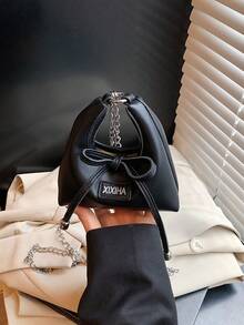 1pc Girls' Fashion Oblique Shoulder Bag, PU Material Mini Keychain Purse, Suitable For All Seasons - Multicolor - View 13