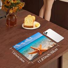 1 pieza Felpudo de secado absorbente con estampado de estrella de mar y océano, estilo de verano. Decoración de cocina, felpudo para máquina de café, felpudo hecho a mano para escurrir cafeteras, felpudo de piso de cocina, felpudo de mesa de comedor, felpudo de encimera de cocina para secar tazones, felpudo de desayuno, felpudo de drenaje resistente al calor y antideslizante, felpudo de drenaje de diatomita, oculta manchas, felpudo de cocina súper absorbente, fácil de limpiar para escurridor de platos, adecuado para cocina, mesa de comedor, cafetería, bar, vacaciones, fiestas, decoración del hogar, regalos festivos - Multicolor - Ver 21