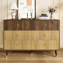 Moderne Sideboards,Schränke,Lagerschränke,Kommode,Geeignet Für Wohnzimmer/Esszimmer/Eingang,120 X 40 X 81cm (B/H/T) - Brown - View 1