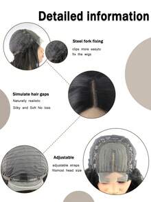 18 Inch Curly Lace Front Wig - High Temperature Synthetic Fiber Material, 4x1 Lace Area, Realistic Hairline, Suitable For Everyday Wear - Multicolor - View 4