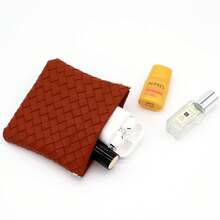 Bolsa de almacenamiento Bolsa de almacenamiento Bolsa de monedas portátil - Marrón grande - Ver 5