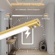 Luces de Imagen, 35 cm/14 pulgada con 64LEDs Inalámbrica y Recargable, 3 Colors de Iluminación 3500K-6500K Regulable y Temporizador con Mando a Distancia, Lámpara para Pantalla, Pared, Obra de Arte - 1 - Ver 5