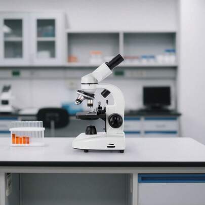 Compound Binocular Microscope, 40-2000X Magnification, Professional Compound Microscope For Adult With Phone Adapter, LED Light, Aluminum Alloy Body, For Lab, School, Home, Education