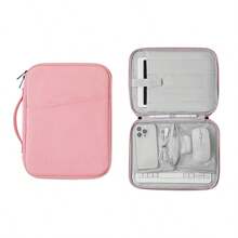 1pc Padded Sleeve Bag Fit For 10.8" & 13" Laptop/Tablet, Multi-Functional Business/Travel/Student Laptop Sleeve With Pockets, Water-Resistant Laptop Protective Case - Multicolor - View 15