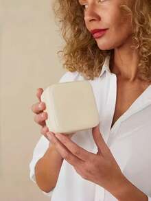 Beige Fabric Lined Travel Jewelry Box, Zipper Closure & Soft Padded Interior - Bridesmaid Proposal Gift, Mother's Day Birthday Gift, Women's Jewelry Box, Classic Design, High-Quality Lining, Bridal Party Jewelry Case, Makeup Room Decor - Multicolor - View 5