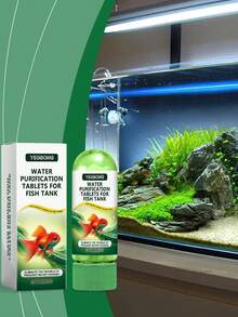 YEGBONG 水族箱水质净化片，水质清洁剂，除臭剂，清除污垢和淤泥，保持水族箱水质清澈洁净 - 彩色 - 查看 5