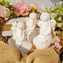 4pcs DIY Resin Mold Set Heart Star Angel Cement Plaster Mold Little Fairy Little Angel Heart Star Cement Aromatherapy Candle Decorative Ornament Silicone Mold - Silicone Mold Kit - View 4