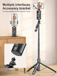 TOKQI 360° Rotatable Automatic Face Tracking Gimbal Stabilizer For Smartphones/Cameras, Detachable Phone Holder With Bluetooth Wireless Remote Control, Compatible With IOS And Android, Suitable For Photography, Vacation Travel, Outdoor Activities And Live Streaming, No App Required - 彩色 - 查看 9