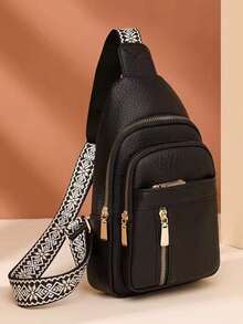 Leather Luxury Handbags Ladies Bag Designer Shoulder Crossbody Bags For Women 2024 New Bolsa Feminina - 黑色 - 查看 9