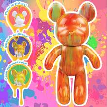 Oso blanco para pintar, decoraciones y juguetes para niños y niñas, arte y manualidades. - Blanco - Ver 6