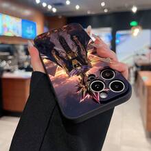 Funda para teléfono Faraón Dios del Sol Compatible con fundas para teléfonos   17  16 Pro Max  15 Pro Max  13 y  12 Fabricada en material TPU que proporciona protección contra golpes y caídas Un gran regalo para familiares, amigos, seres queridos, novios, novias y para Navidad - Negro - Ver 2