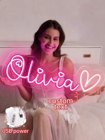 Cartel de neón LED personalizado, cartel de neón con nombre personalizado para decoración navideña, hogar, boda, fiesta de cumpleaños, regalo, bar, sala de juegos, negocio, logotipo de tienda, cartel de neón, tamaño máximo de 30 pulgadas