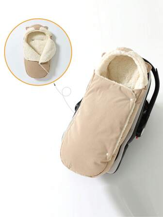 1pc Baby Stroller Warm Cover, Baby Supplies, Stroller Accessories, Outdoor Bassinet, Portable Carrycot Cover, Windproof & Warm