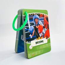 45PCS Sports Vocabulary Flash Cards – PE Learning Resource For Kids, Teachers & Students – Homeschool Classroom Activity With Hiking, Archery, Skating - Multicolor - View 10