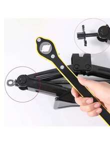 Universal Jack Ratchet Wrench - Dual Purpose Slotting Facilitates Car And Tire Repair And Maintenance - Multicolor - View 5