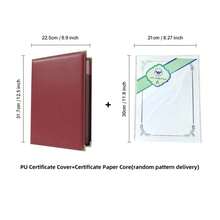 【证书夹+内页套装】加厚PU材质证书夹+内页，多种尺寸可选，文凭/奖状/合同保护套