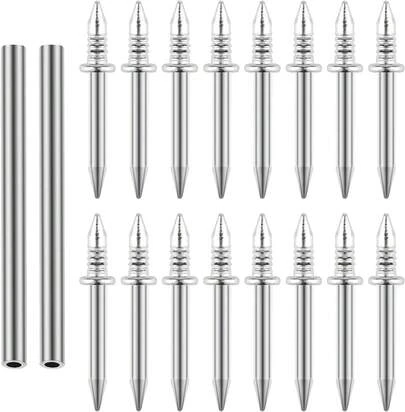 200 Pcs Clavos Doble Cabeza, Clavos sin Costuras con Herramientas Instalación, Clavos para Zócalos, Clavos para Concreto, Fijación, Fotos, Rodapiés, para Proyectos de Decoración y Montaje