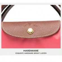 Bolso de mano plegable para mujer, con asa superior, diseño de bolso de mano de gran capacidad, regalo perfecto para novia - Rosa - Ver 6