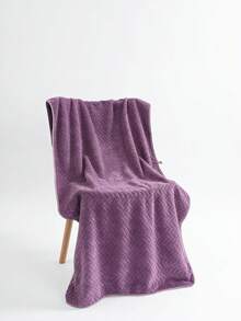 A Wheat Pattern Towel Bath Towel, Modern Simple Polyester Rectangular Knitted Jacquard Details Of Water Absorption Is Not Easy To Shed Soft And Delicate Feel Suitable For The Bathroom Gift Shop