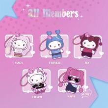 Miniso 1pc Random Pop Star Series Blind Box Pendant, Celebrity Style Apparel, Cute Details, Vinyl & Plush Material, With Clip Bag And Keychain, Portable Decorative Pendant