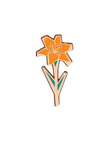 1/4 pièces Broche fleur de jonquille en émail, insigne floral frais, épingle accessoire de vêtement et de sac plante de tulipe, bijou de niche artistique - Multicolore - Voir 9