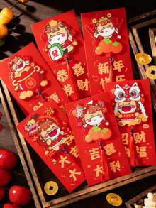 2026 Chinese New Year Red Envelope, Chinese New Year Decoration, Creative Red Packet Envelopes, Suitable For Chinese New Year, Weddings, Birthdays