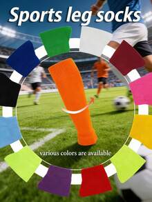 Professional Sports Knitted Leg Sleeves, Anti-Slip Calf Support, Breathable Compression Shock Absorption For Running, Cycling, Football - Multicolor - View 11