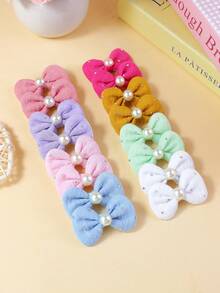12pcs Colorful Bow Hair Clips For Girls, Versatile Casual Decorative Hair Accessories, Perfect Gift Choice - Multicolor - View 6