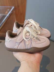 Giày thể thao thường ngày cho bé gái, giày trẻ em mùa xuân/thu 2025 mới, giày thể thao đế mềm cho trẻ nhỏ. - Hồng - Xem 3