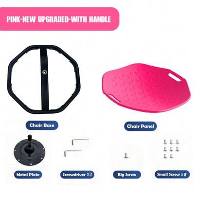 Home Sensory Spinner Swing - Kids Vestibular Training Chair With Safety Grip Textured Seat