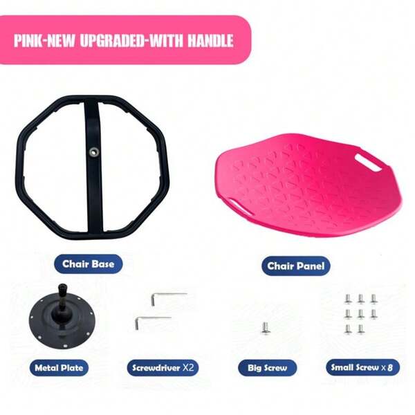 Home Sensory Spinner Swing - Kids Vestibular Training Chair With Safety Grip Textured Seat