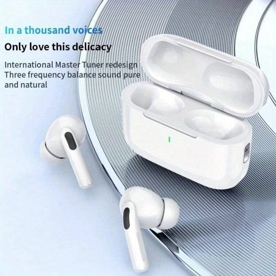 A3 Wireless Earbuds, Compatible With Android/IOS, With Controls And Charging Case, ANC Wireless Earbuds, TWS Wake-Up Earbuds, Wireless In-Ear Smart Earbuds With Microphone And Charging Case. - trắng - Xem 1