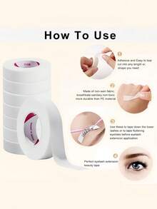 212pcs/325pcs Eyelash Extension Starter Kit (Suitable For Beginners) - Includes Glue Rings, Cotton Swabs, Eyelash Brushes, Tape And Eye Patches For DIY Eyelash Extension - Black - View 7